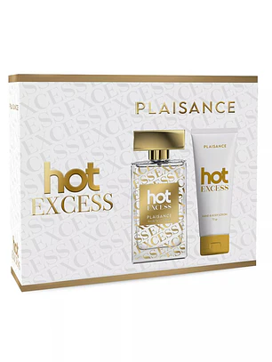 Set Perfume Mujer Hot Excess EDP 100 ml + Crema 75 grs Plaisance