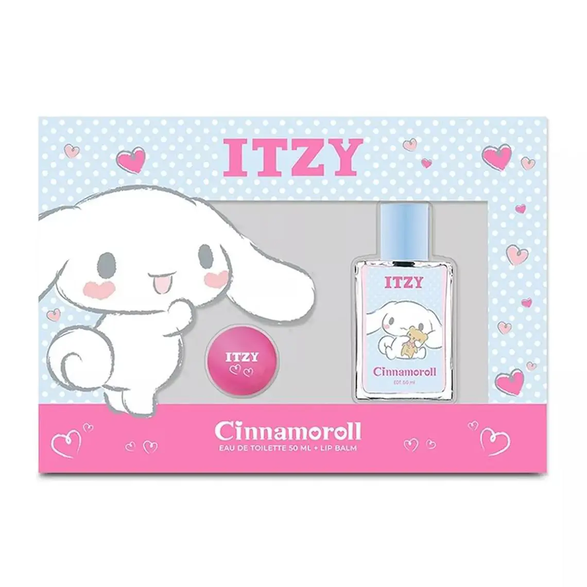 Set Perfume Cinnamonroll EDT 50 ml + Lip Balm Itzy 2
