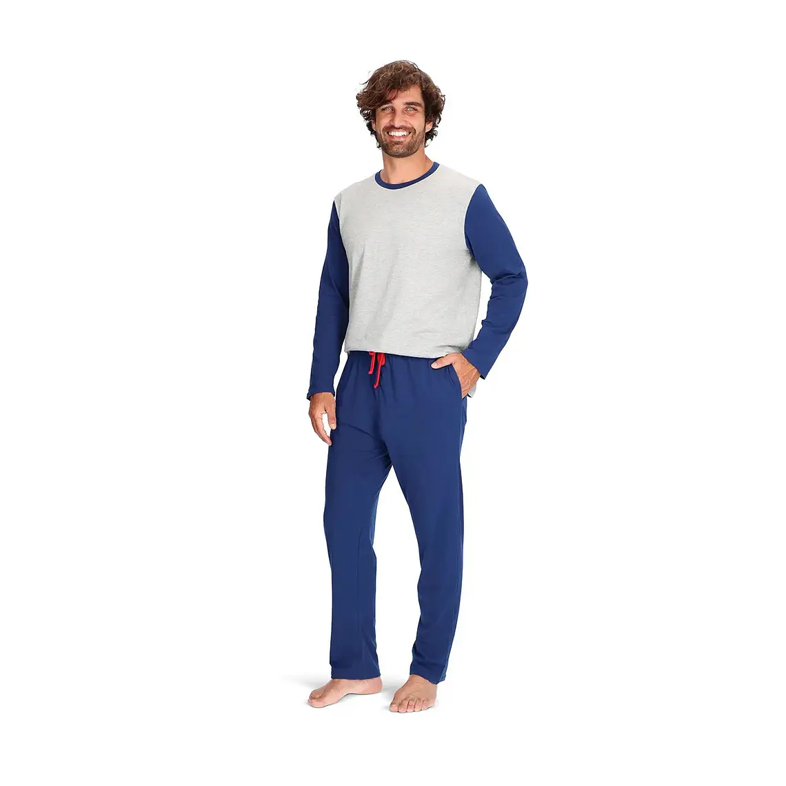 Pijama Algodón Largo Talla L I Mota  2