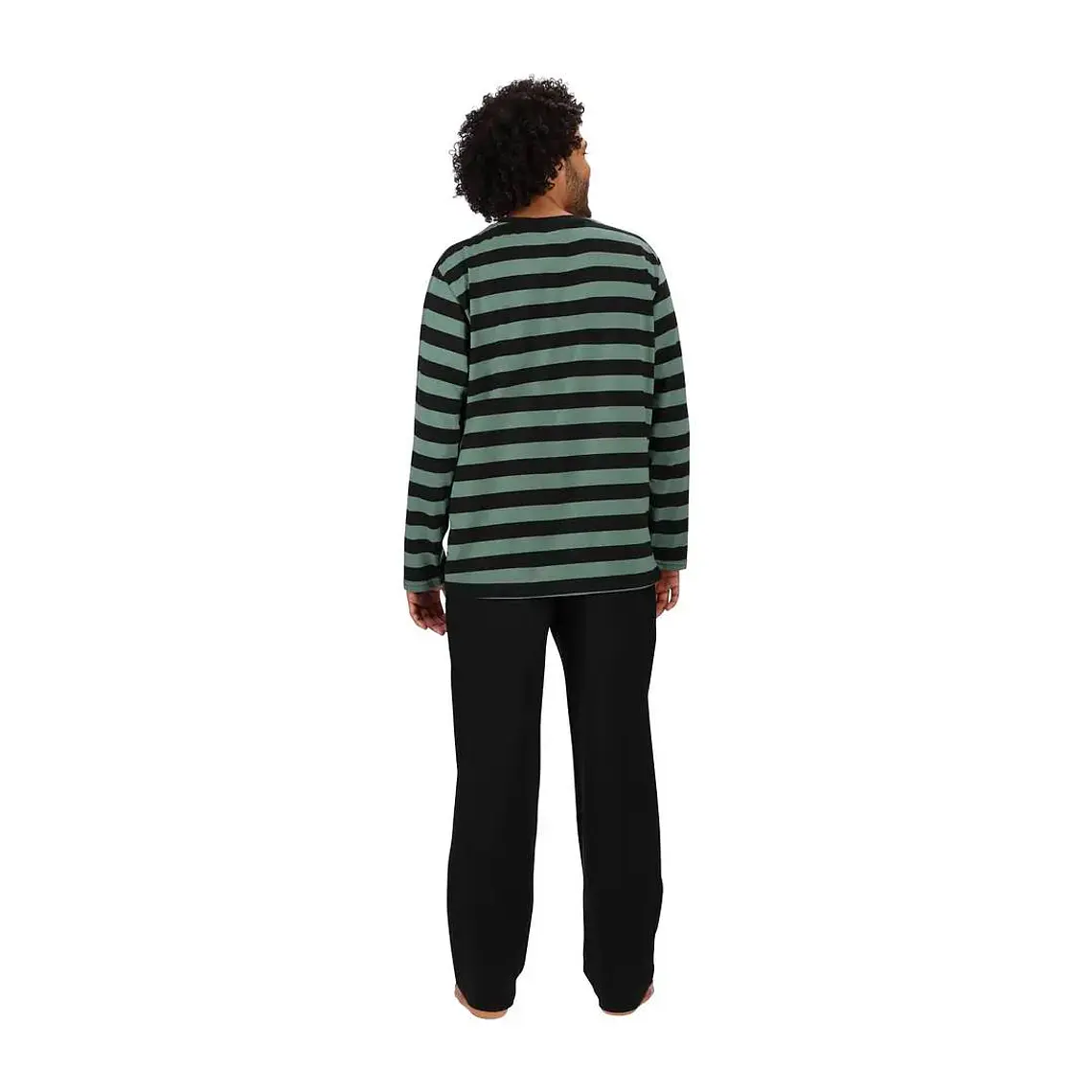 Pijama Largo Algodón Negro Talla M - L I Mota  2