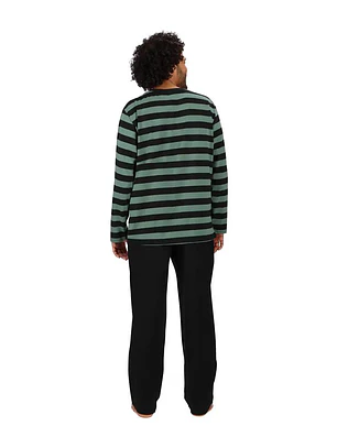 Pijama Largo Algodón Negro Talla M - L I Mota 