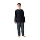 Pijama Largo Algodón Hombre Talla L I Mota  - Miniatura 2