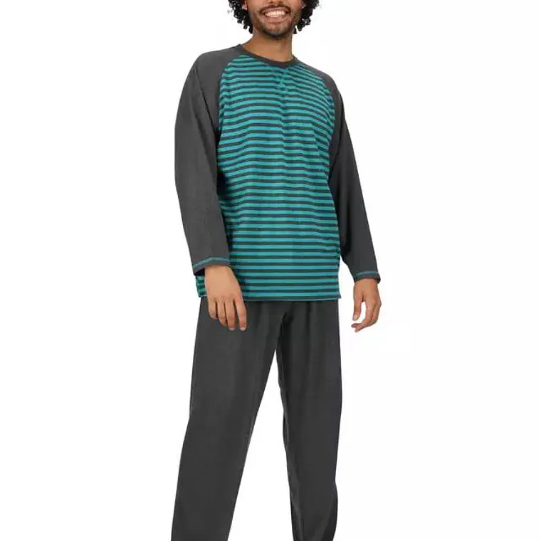 Pijama largo algodón Gris Marengo Talla L I Mota 1