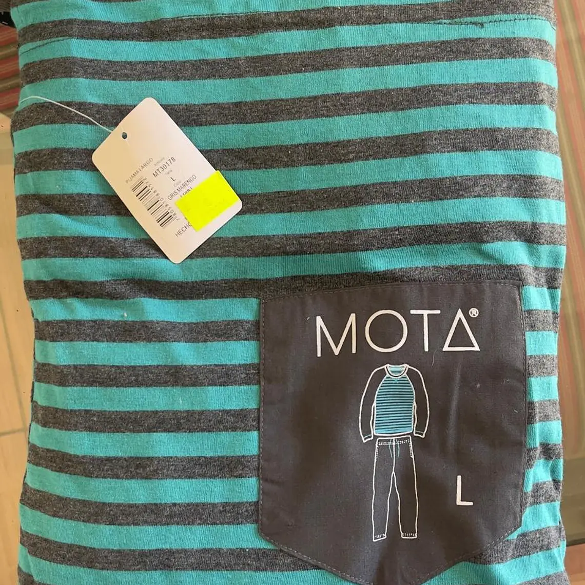 Pijama largo algodón Gris Marengo Talla L I Mota 5