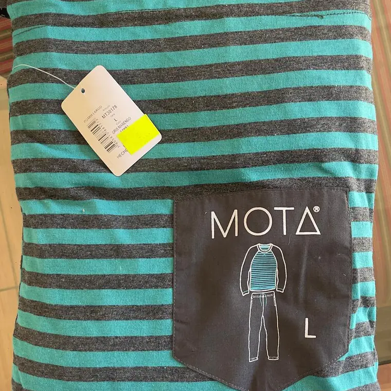 Pijama largo algodón Gris Marengo Talla L I Mota 5