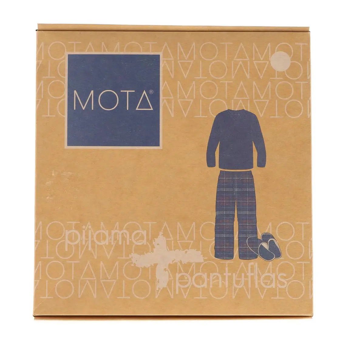 Pijama Algodón + Pantuflas Mota Talla L - XL 6