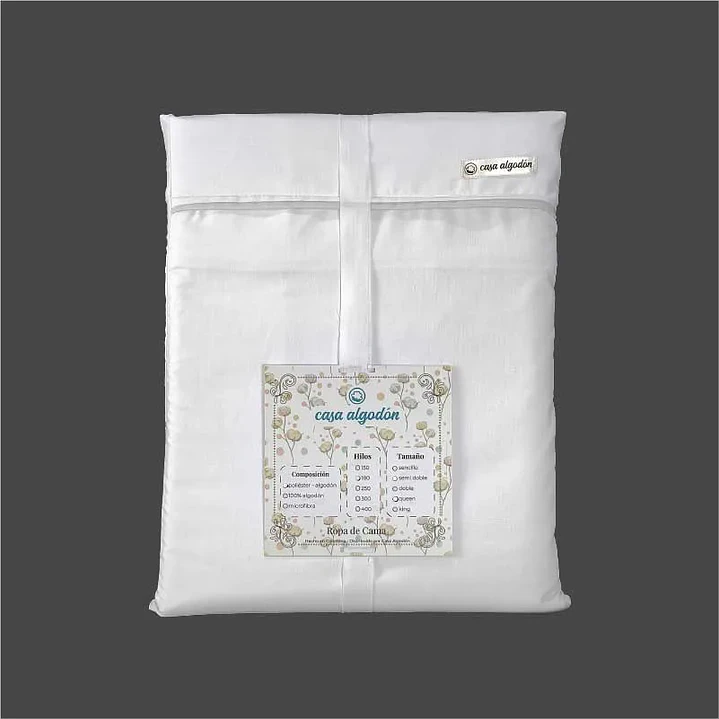 Juego de sábanas hoteleras en género de algodón 3
