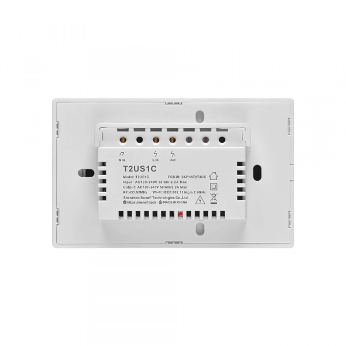 Interruptor de Pared Sonoff de 1 Canal WiFi + RF (Sonoff)  3