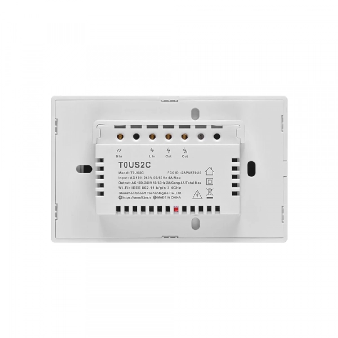 Interruptor de Pared Sonoff de 2 Canales WiFi (Sonoff)  3