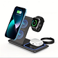 Cargador Inalambrico Estacion 3x1 Rapida Para iPhone - Miniatura 1