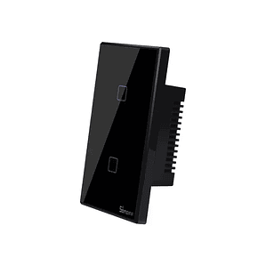 Interruptor De Pared Sonoff De 2 Canales Wifi+ RF Color Negro (Sonoff)