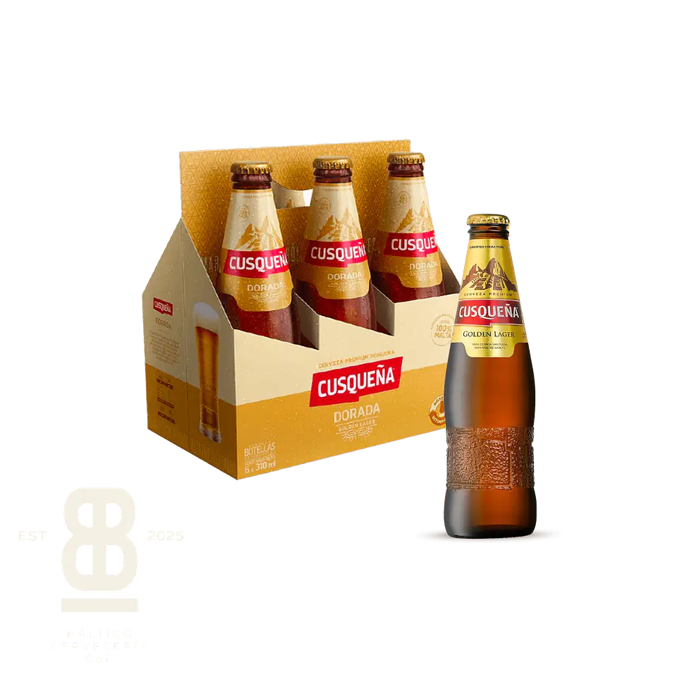 Sixpack Cusqueña dorada Botella 330ml 1