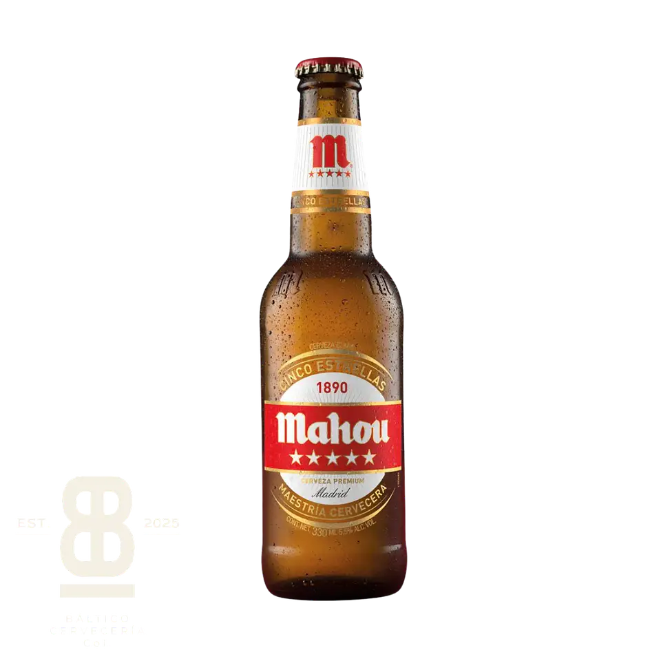 Mahou cinco estrellas Botella 330ml 1