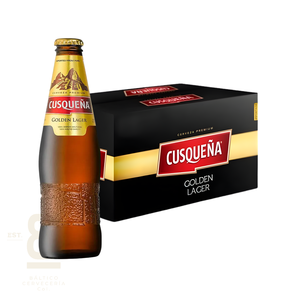 Caja Cusqueña Dorada x24 botellas 330ml 1