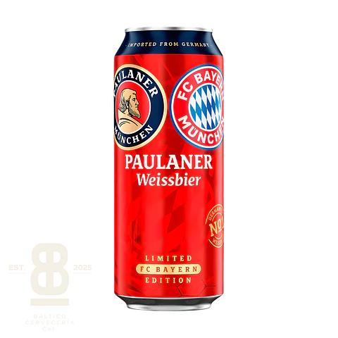 Paulaner x Bayern Lata 500ml Edición Limitada