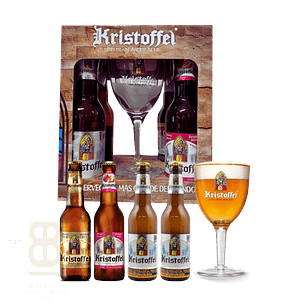 Four Pack Kristoffel botella 330ml más copa
