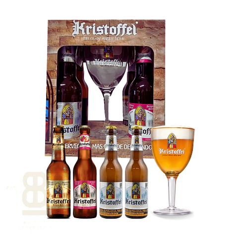 Four Pack Kristoffel botella 330ml más copa