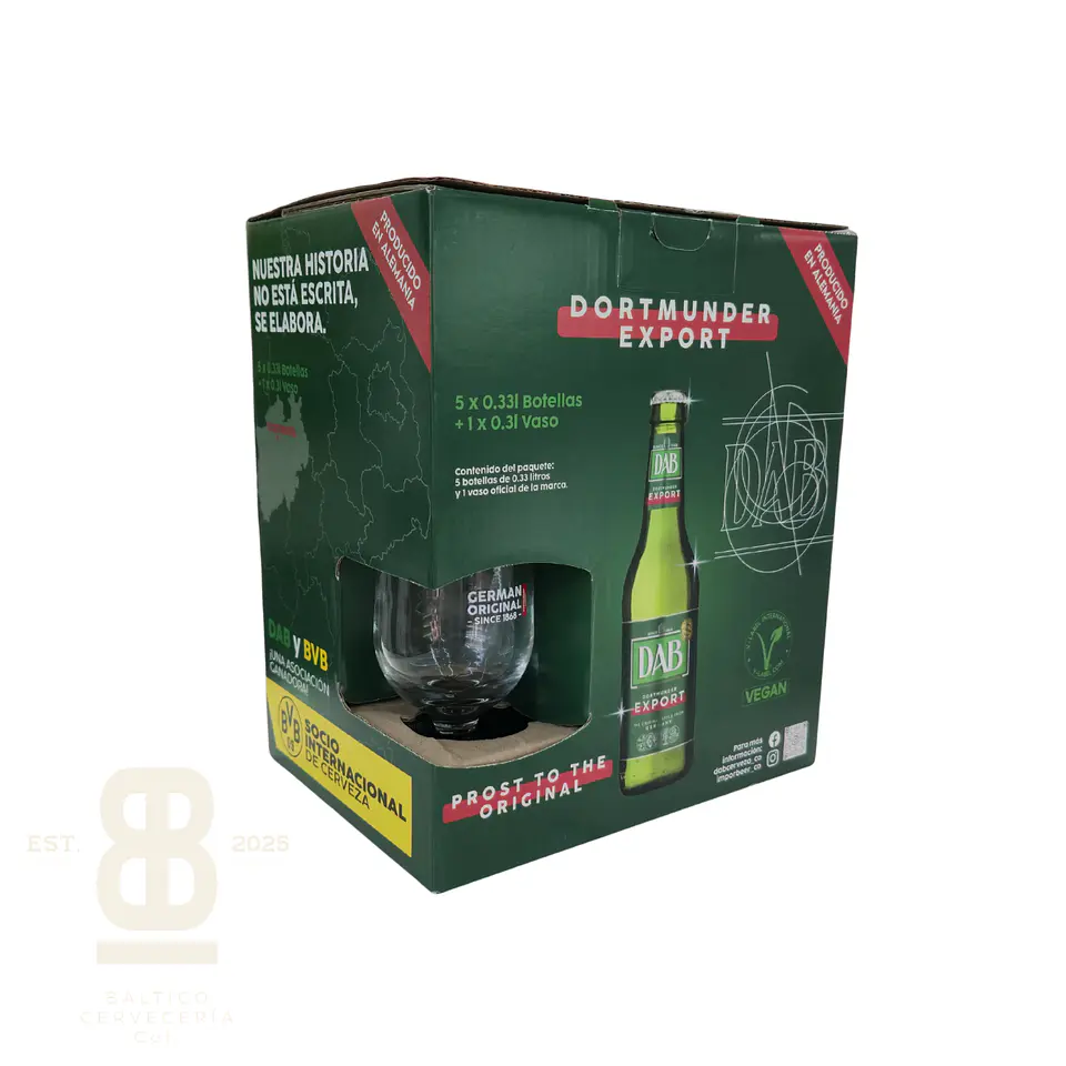 Pack DAB Dortmunder 5 unidades más copa 2