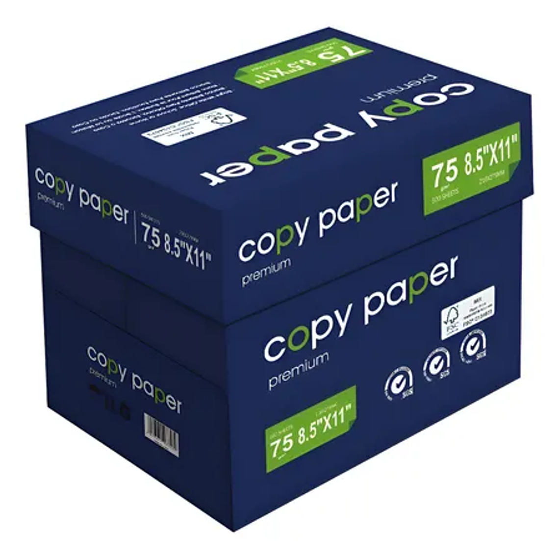 Resma De Papel Tamaño Carta 75gr Extra blanco 500 hojas 2