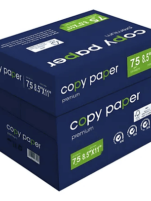 Resma De Papel Tamaño Carta 75gr Extra blanco 500 hojas