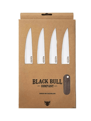 SET 4 CUCHILLOS STEAK BLACKBULL