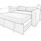 Sofá cama Villalba - Miniatura 7
