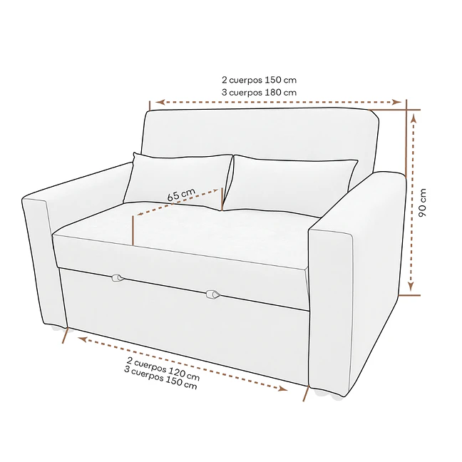 Sofá cama Lorien  7