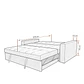 Sofá cama Lorien  - Miniatura 8