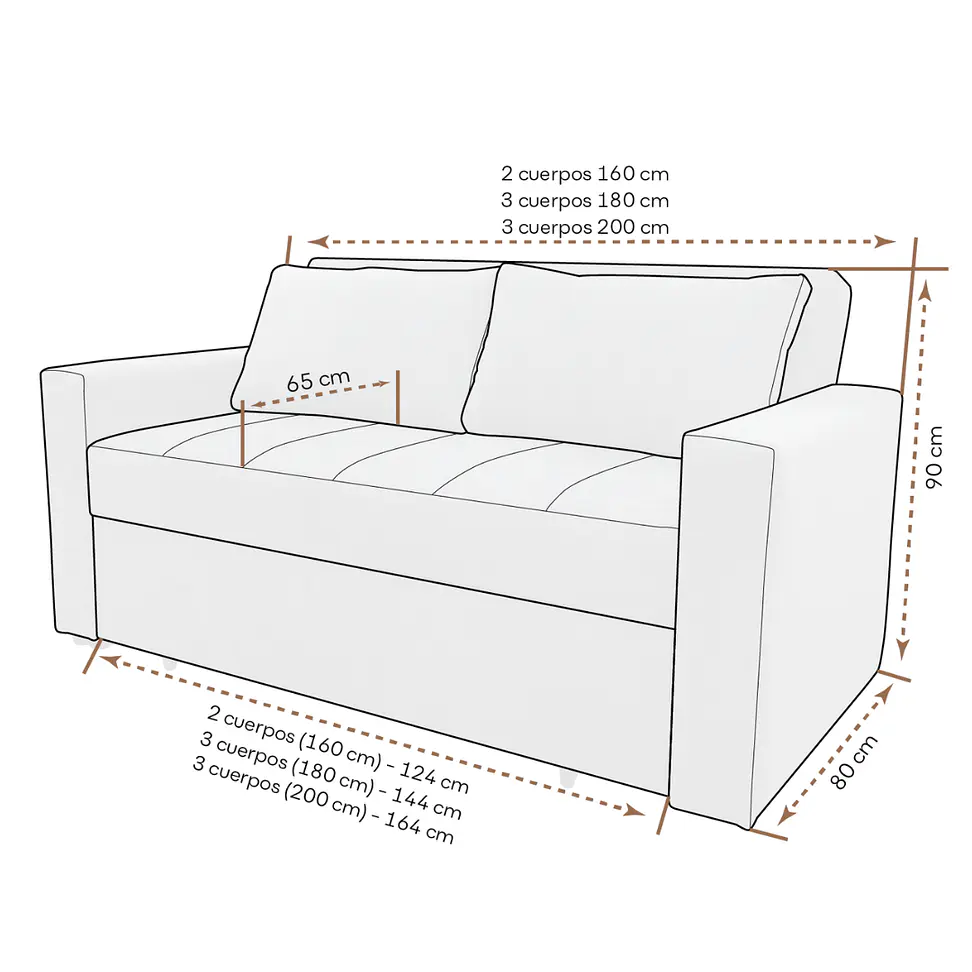 Sofá cama Milano 4