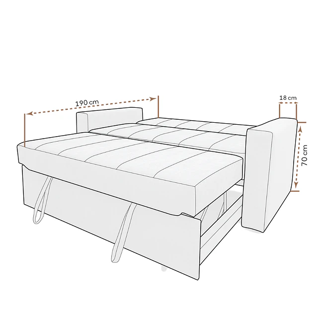 Sofá cama Milano 8