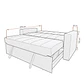 Sofá cama Milano - Miniatura 8
