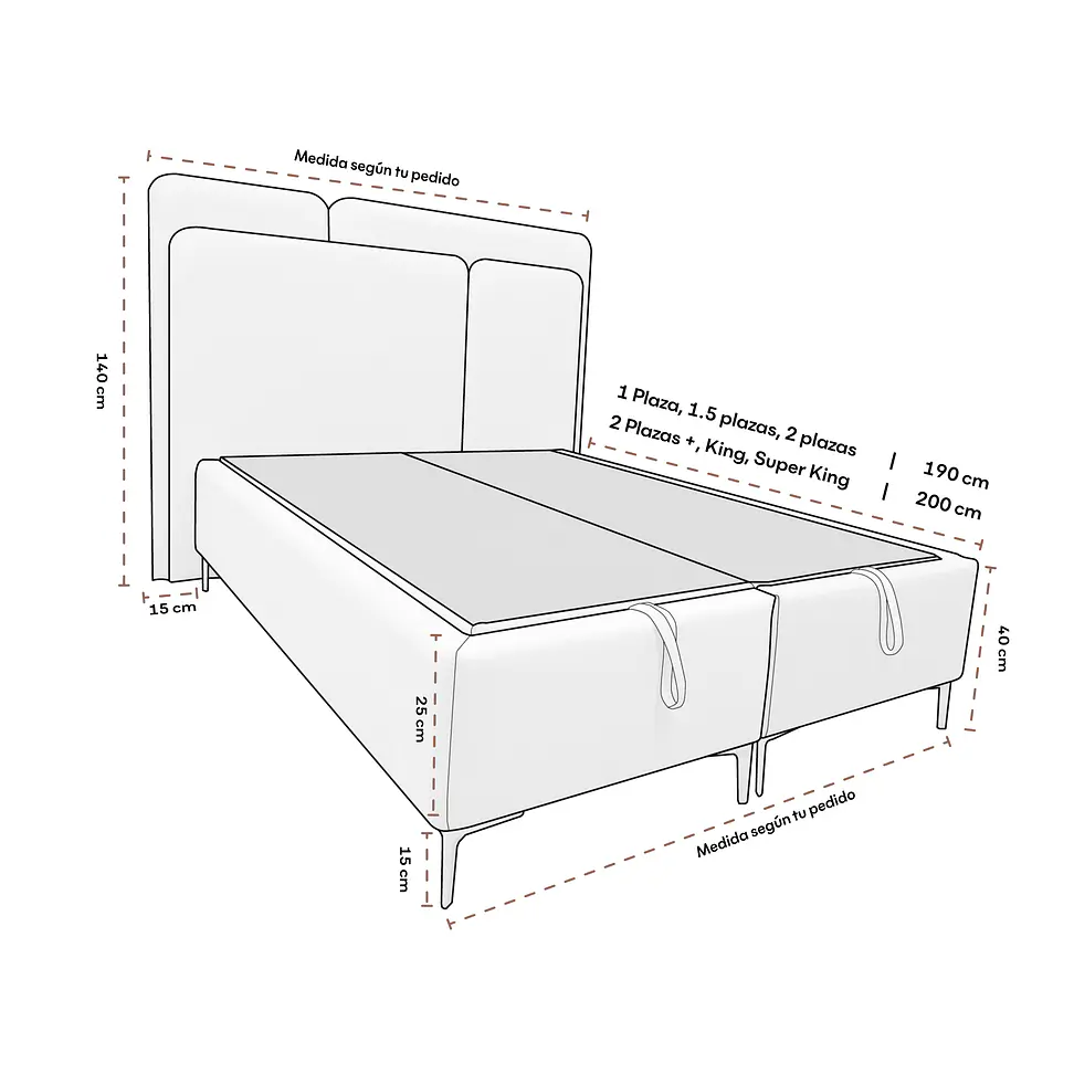 Cama Baúl Versalles 3