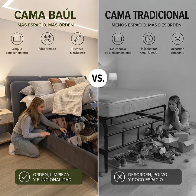 Cama Baúl Versalles 6
