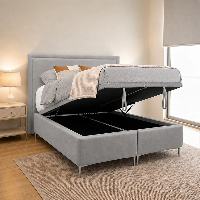 Cama Baúl con Respaldo Liso 3