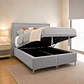 Cama Baúl con Respaldo Liso - Miniatura 3