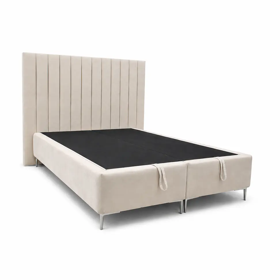 Cama Baúl con Respaldo Tubular Premium 2