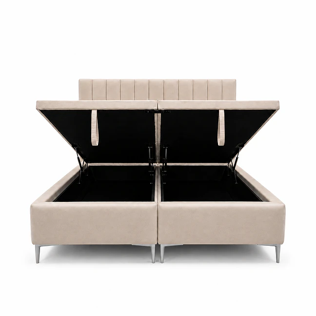 Cama Baúl con Respaldo Tubular Premium 5