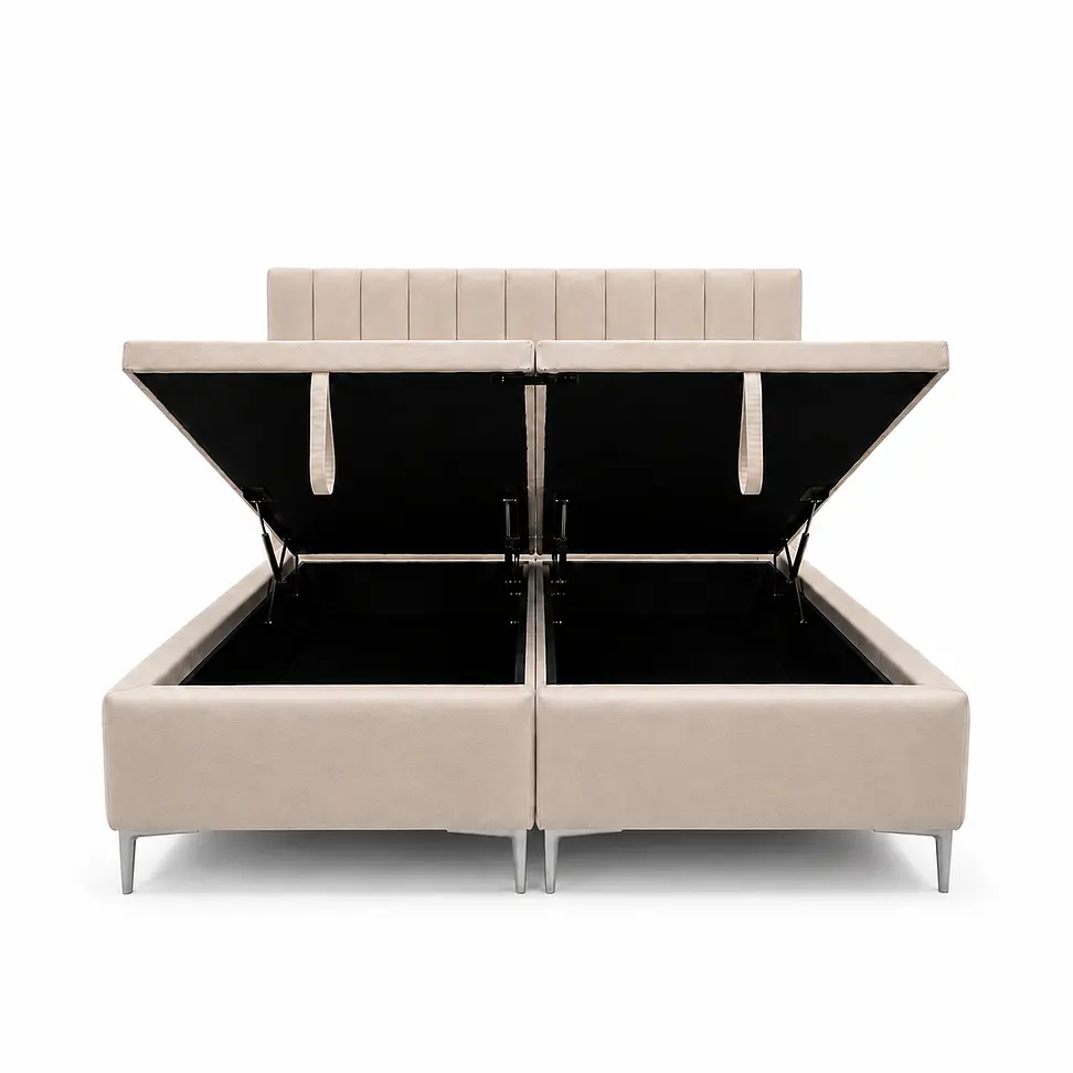 Cama Baúl con Respaldo Tubular Premium 5