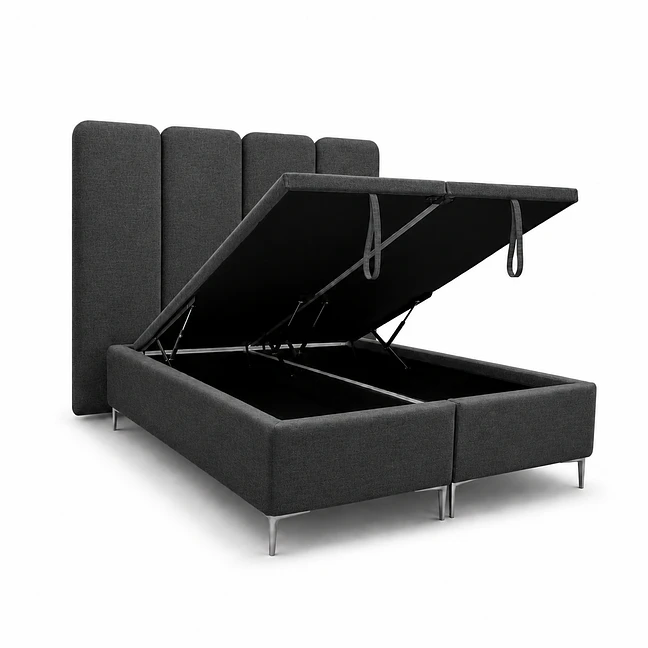 Cama Baúl con Respaldo Bari 1