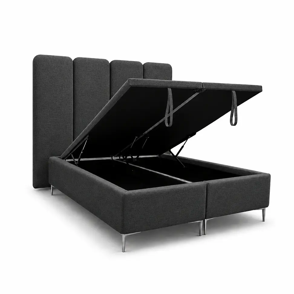 Cama Baúl con Respaldo Bari 1