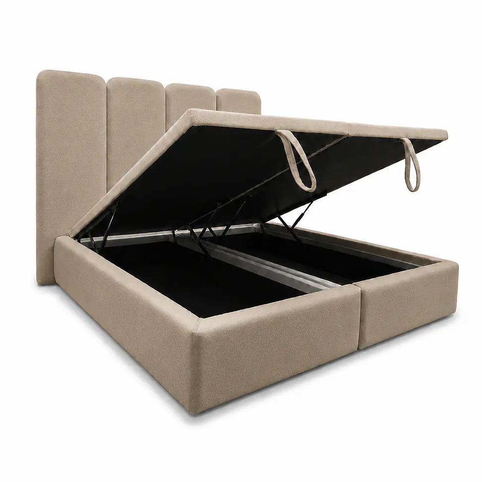 Cama Baúl Maxi con Respaldo Bari 1