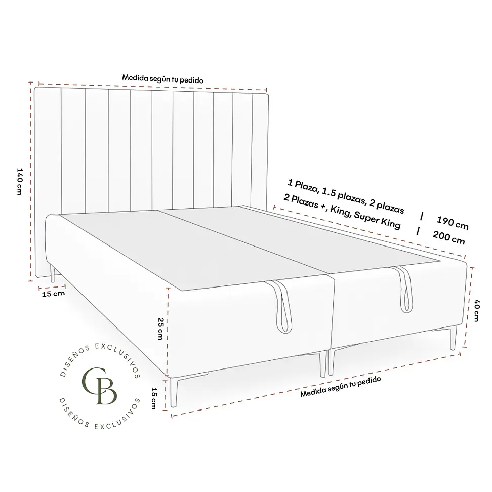 Cama Baúl Tubular Premium 6