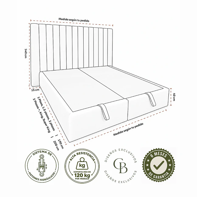 Cama Baúl Max Tubular Premium 5