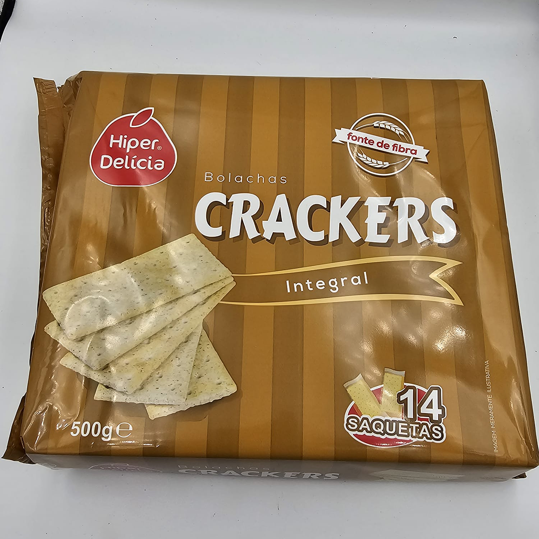 Bolacha crackers integral Hiper Delicia 500 gr 1
