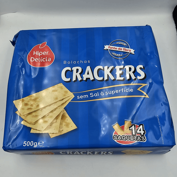 Bolacha crackers sem sal Hiper Delicia 500 gr 1