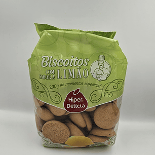 Biscoitos com sabor a Limão Hiper Delicia 200gr