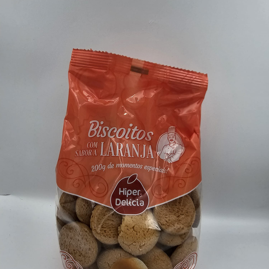 Biscoitos com saabor a Laranja Hiper Delicia 200 gr 1