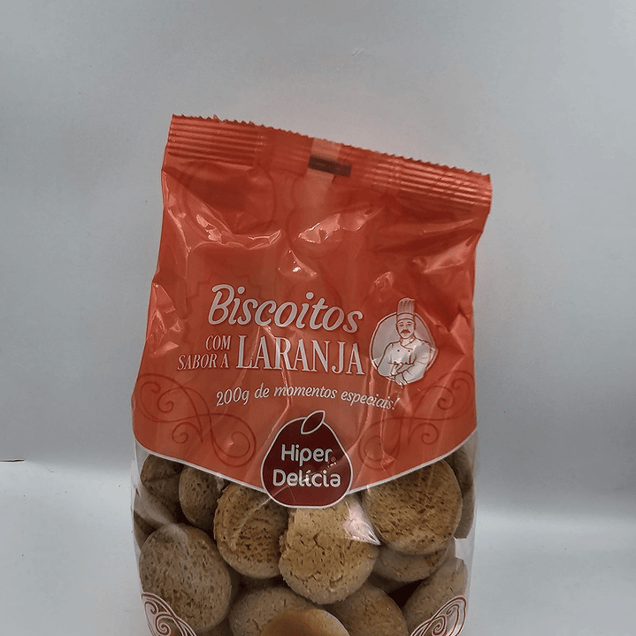 Biscoitos com saabor a Laranja Hiper Delicia 200 gr 1