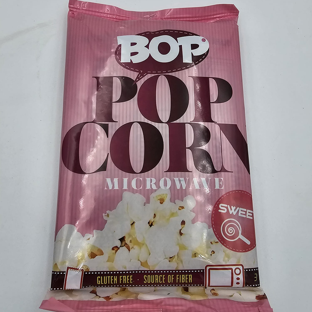 Milho pipocas microondas Bop doces 90g 1