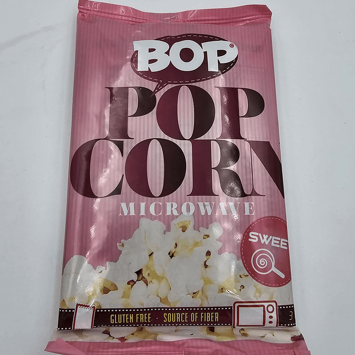 Milho pipocas microondas Bop doces 90g 1